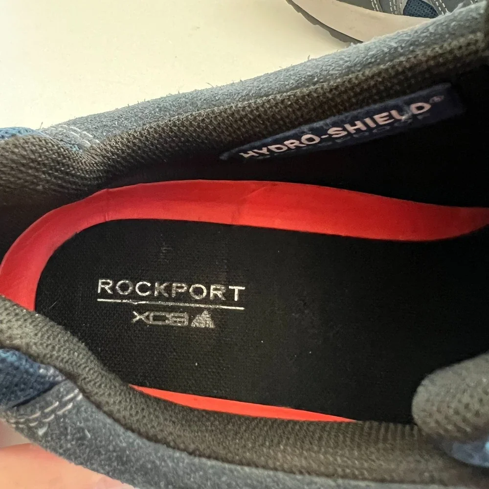 ROCKPORT XCS Riggs Mens Sneaker Walking Shoe Size 10.5 US Navy Blue Suede C16304